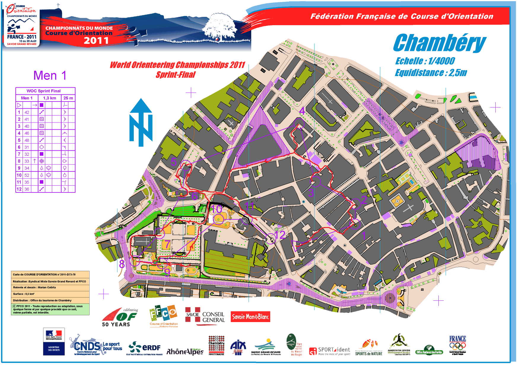 Chambery WOC Sprint 1 (2013-07-02) (26/01/2015)