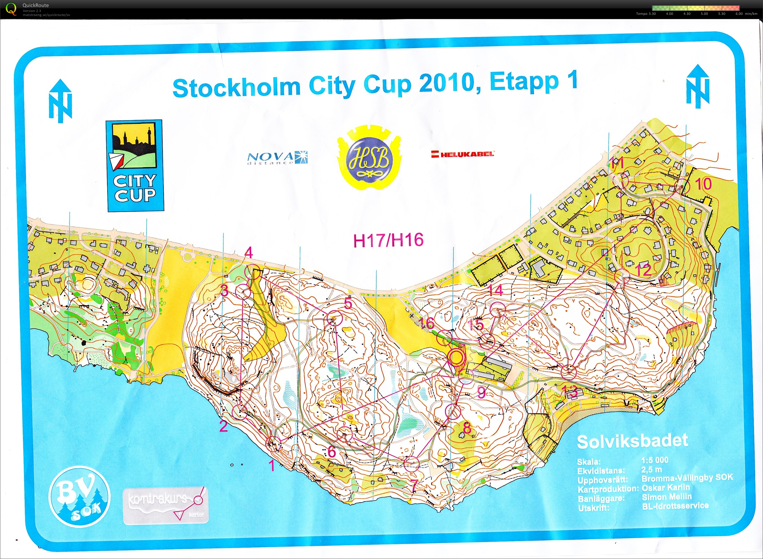 Stockholm City Cup, etapp 1 (2010-05-19)